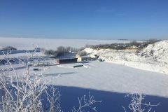 Le site sous la neige